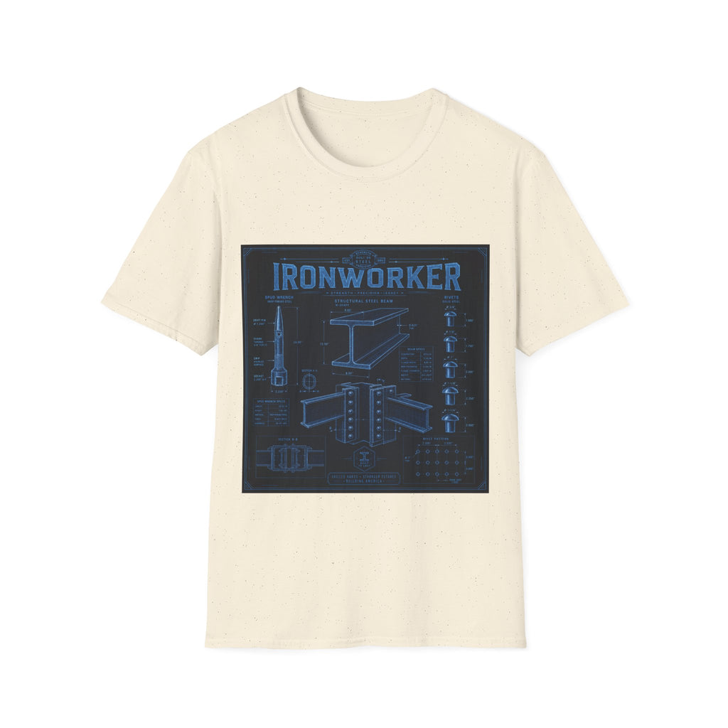 Ironworker Structural Steel Blueprint Classic Tee