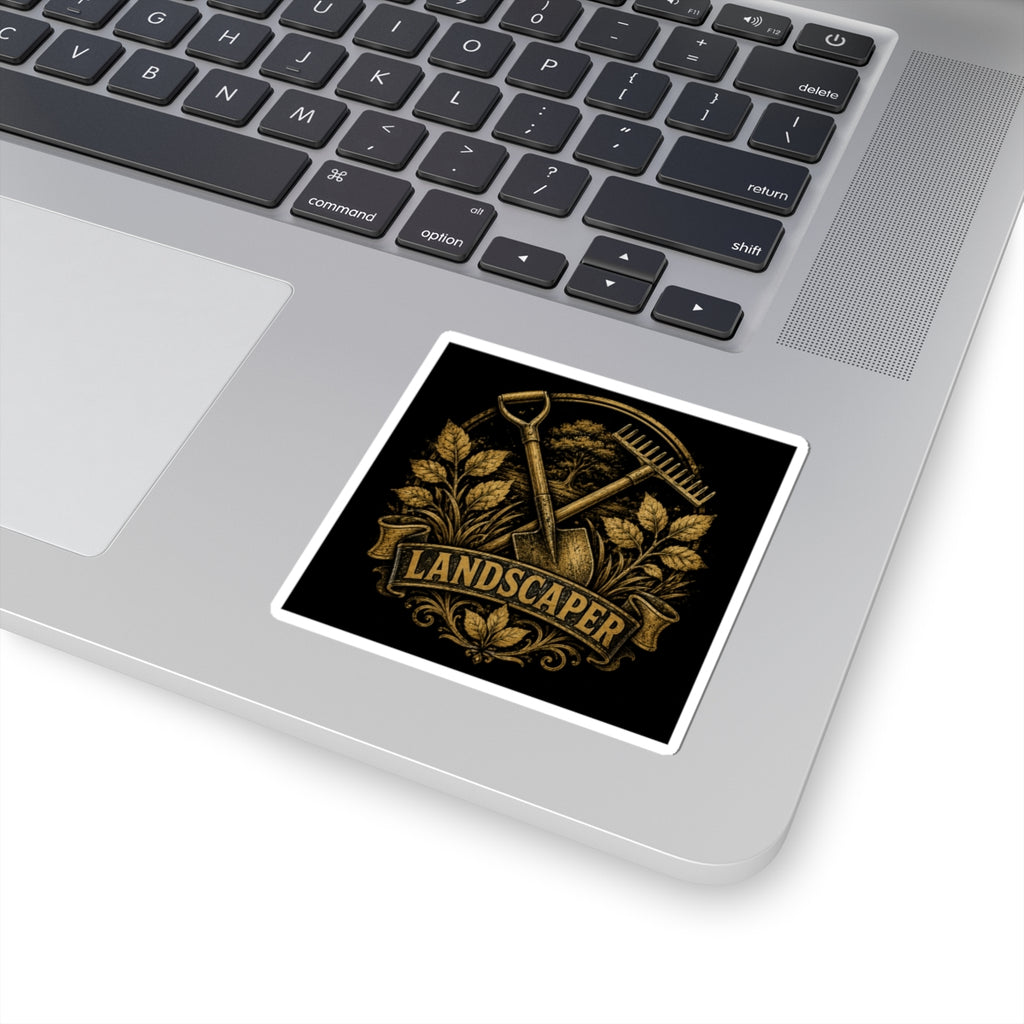 Proud Landscaper Badge Sticker