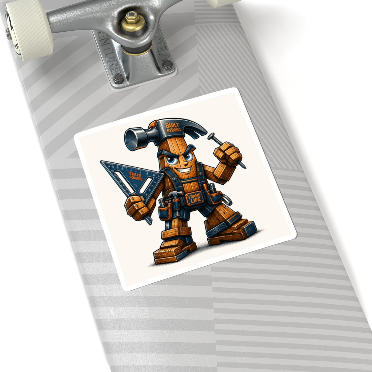 Built Strong Carpenter Buddy Sticker