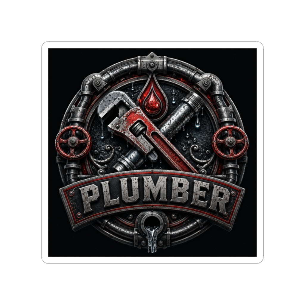Proud Plumber Badge Sticker
