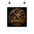 Proud Woodworker Badge Poster