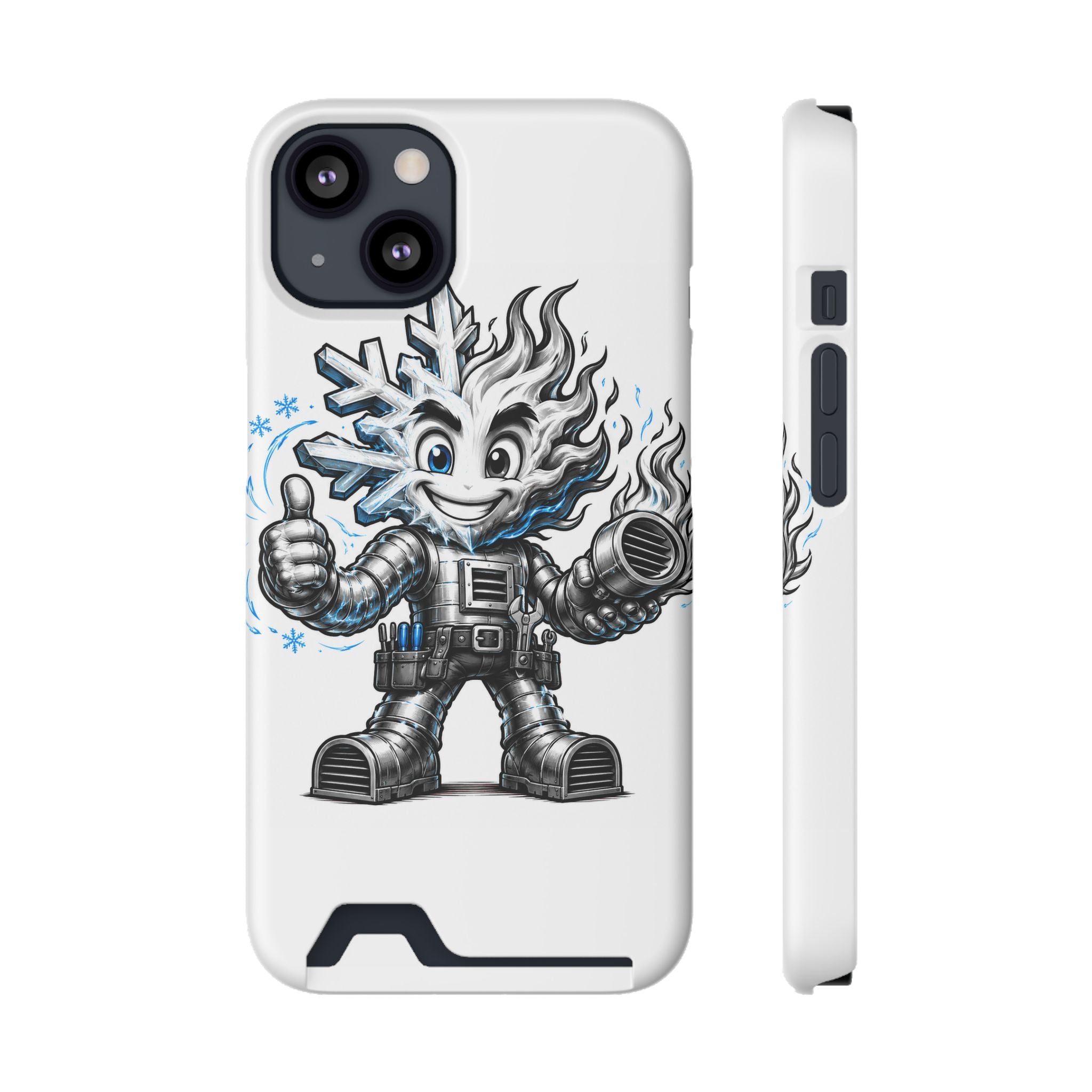 Chilly Robot Snowflake Buddy Phone Case