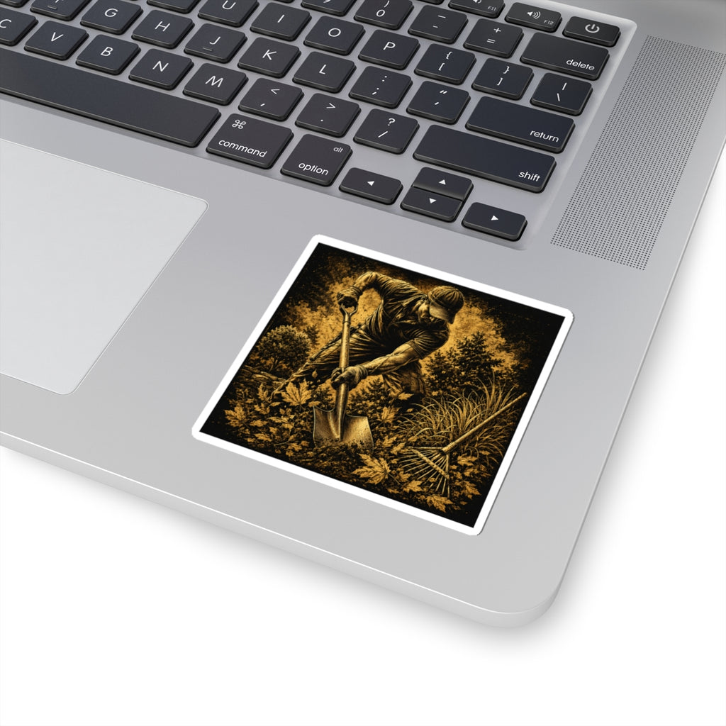 Garden Growth Requires Hard Work Sticker