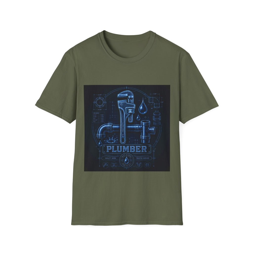 Proud Plumber Blueprint Classic Tee