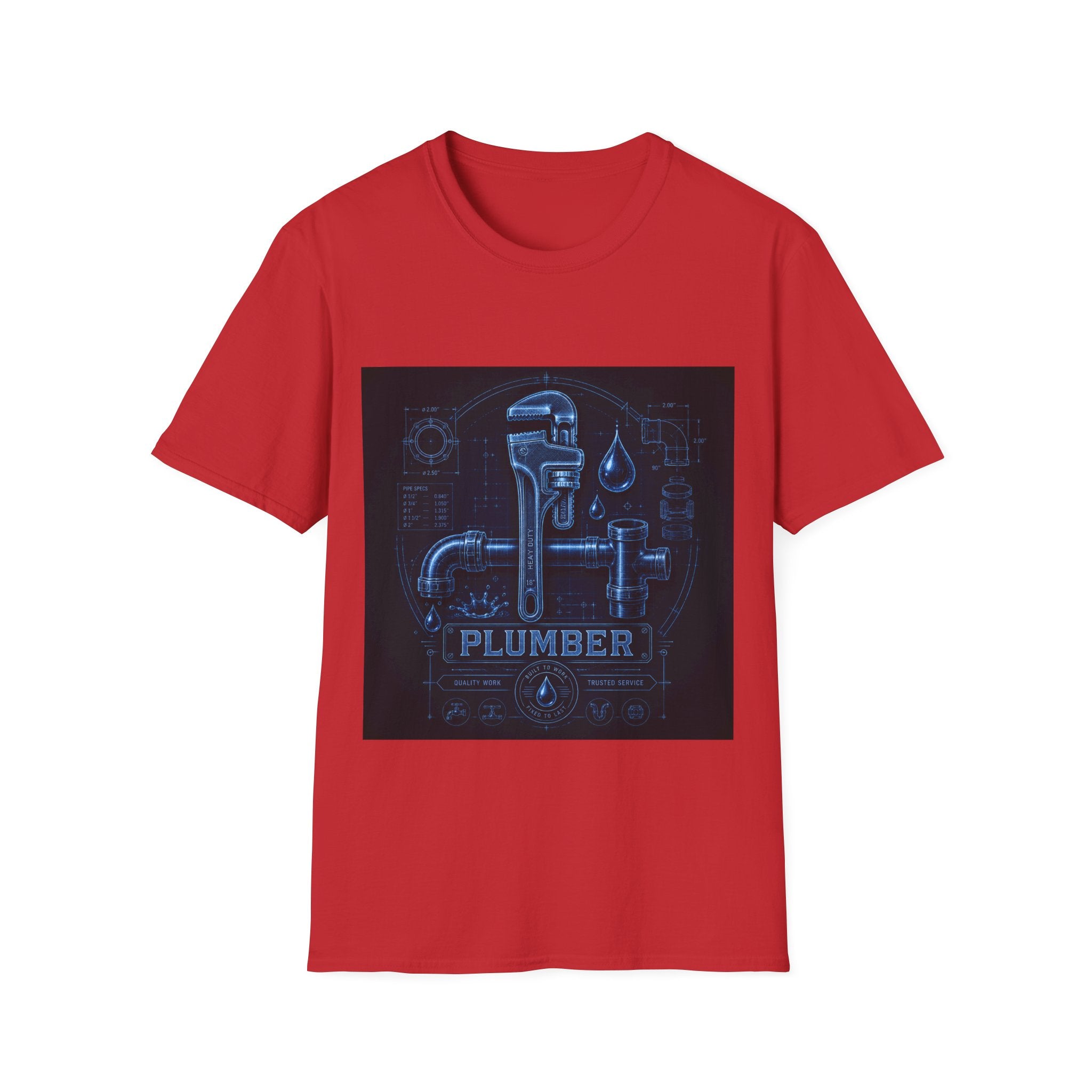 Proud Plumber Blueprint Classic Tee