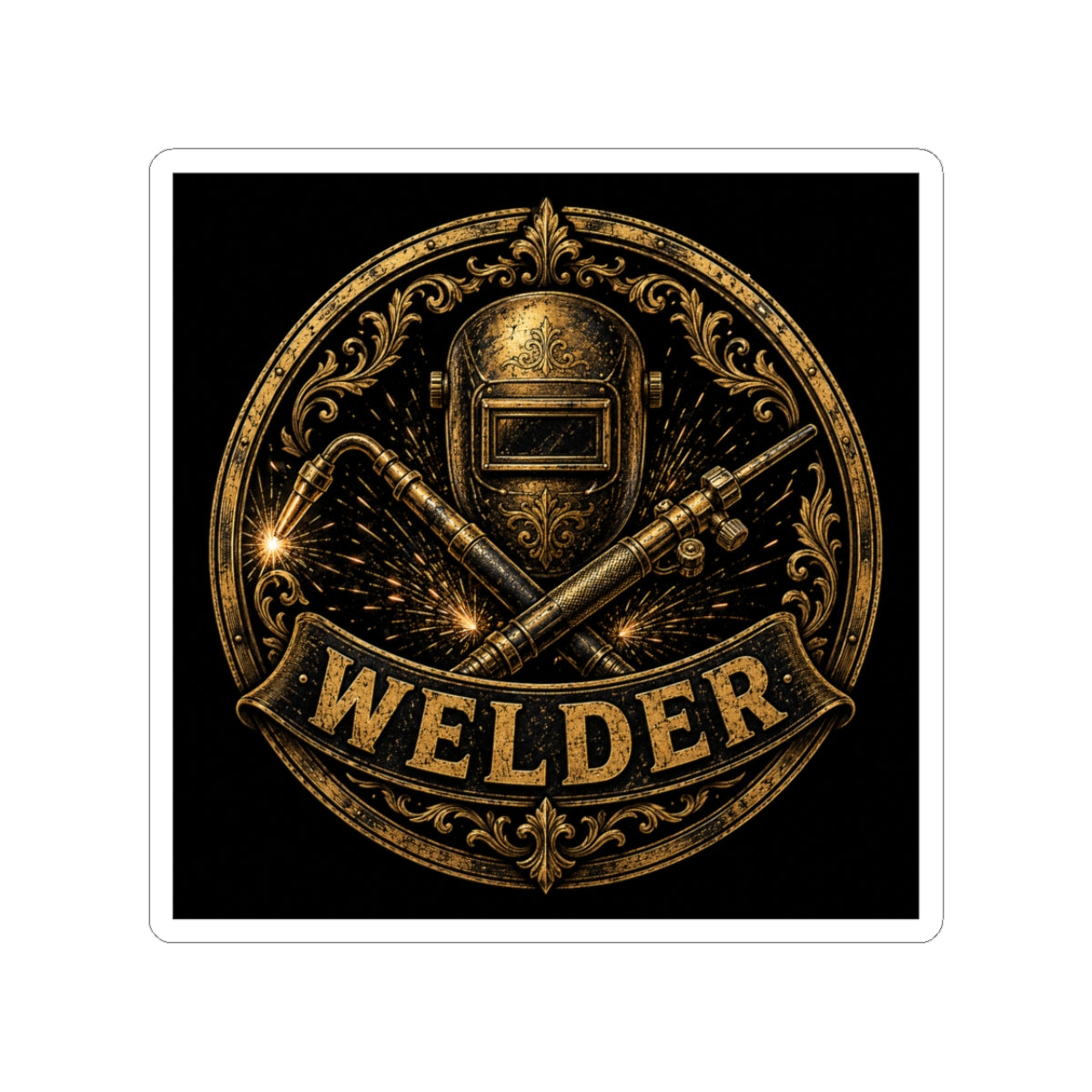 Proud Welder Badge Sticker