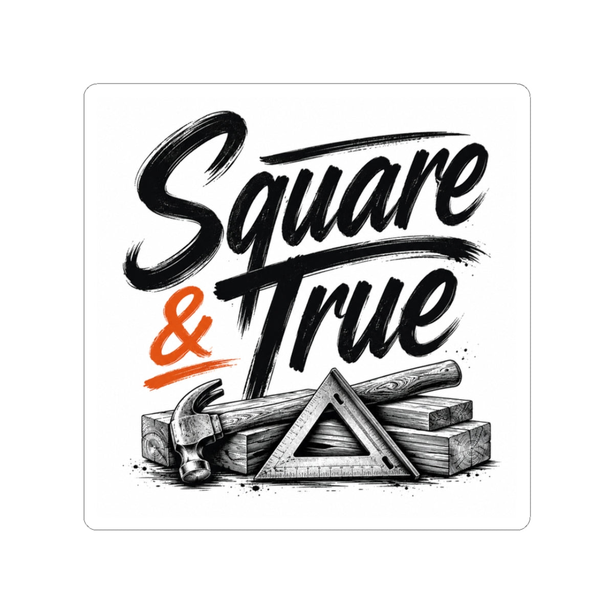 Square And True Sticker