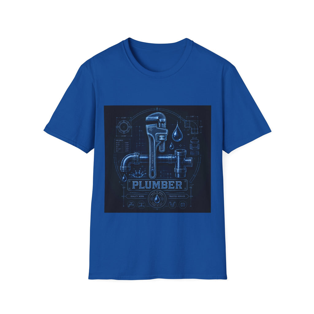 Proud Plumber Blueprint Classic Tee