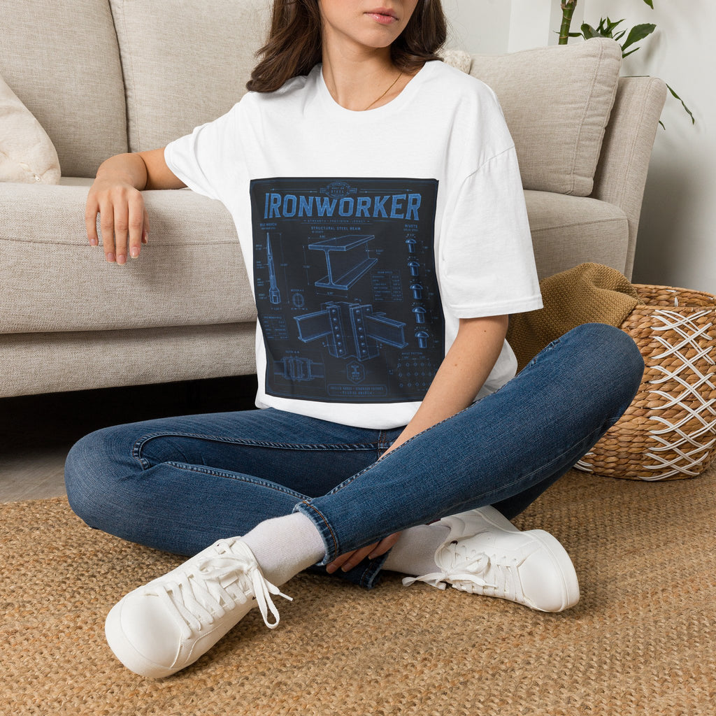 Ironworker Structural Steel Blueprint Classic Tee