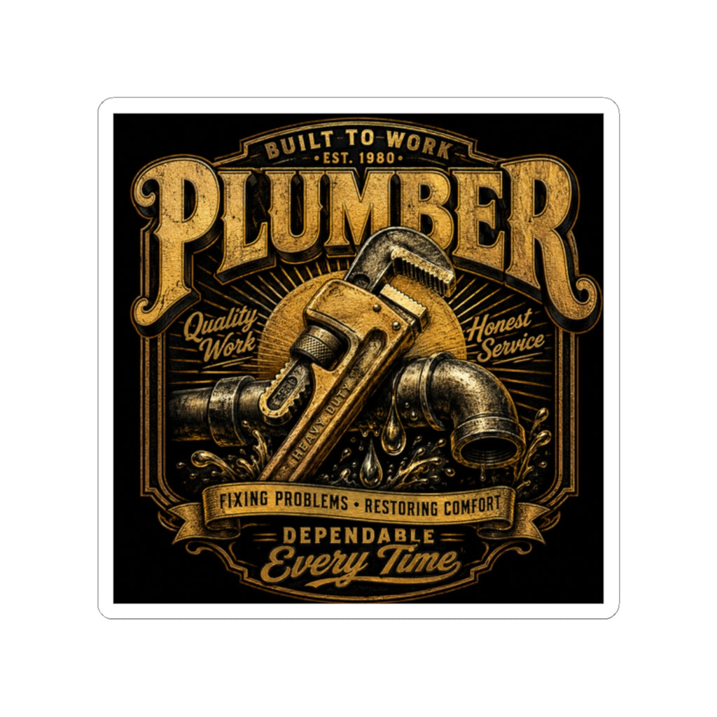 Proud Plumber Workwear Sticker