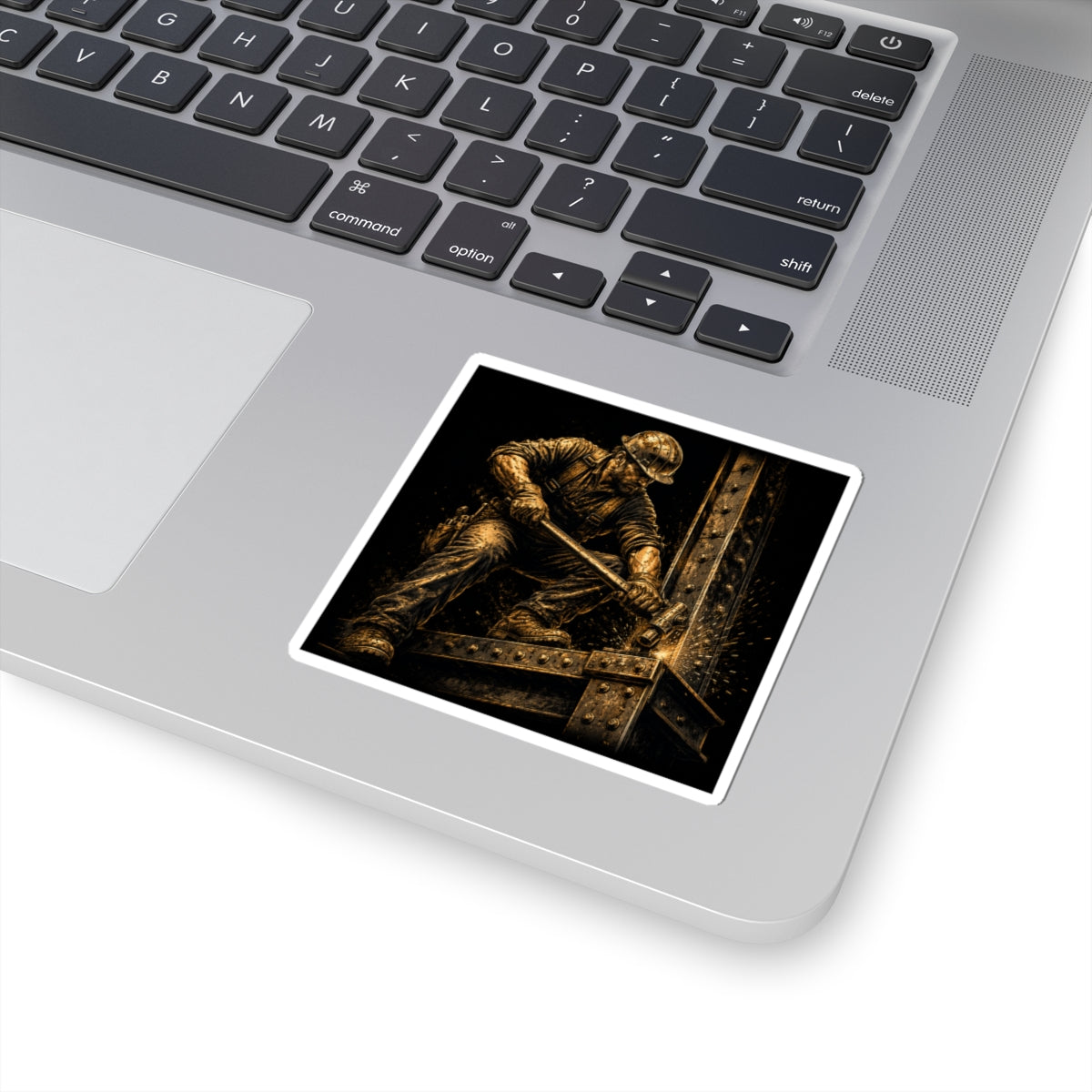 Hard Hat Hero At Work Sticker