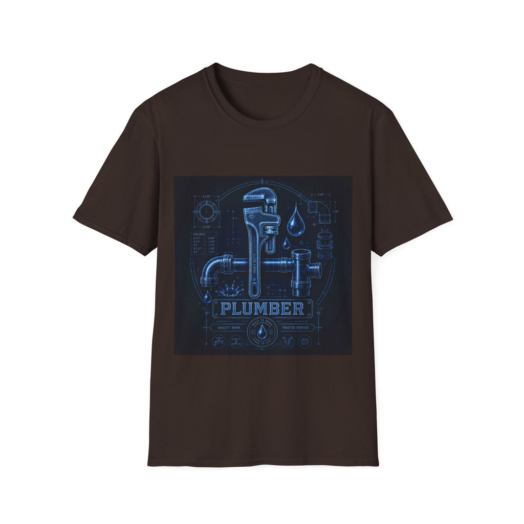 Proud Plumber Blueprint Classic Tee