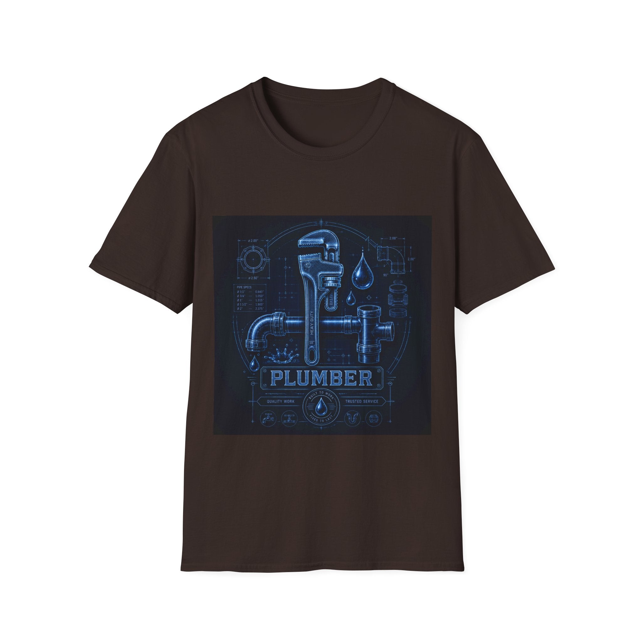 Proud Plumber Blueprint Classic Tee