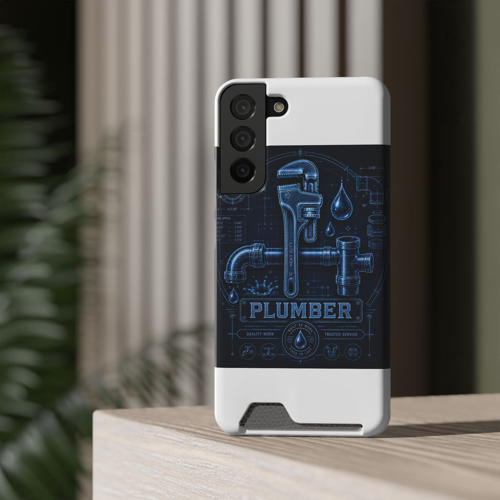 Proud Plumber Blueprint Phone Case
