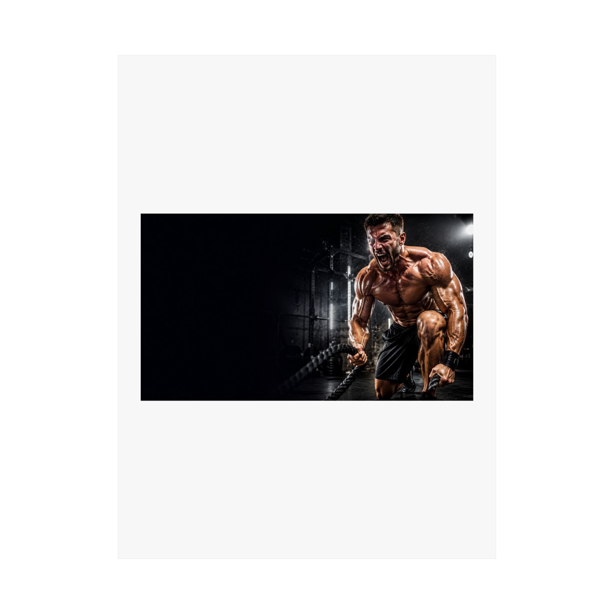 Sweat Is Fat Crying Poster