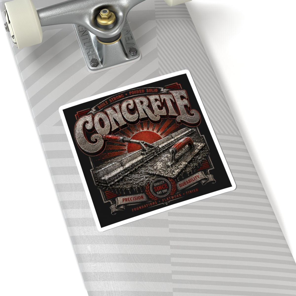Built Strong Concrete Crew Sticker