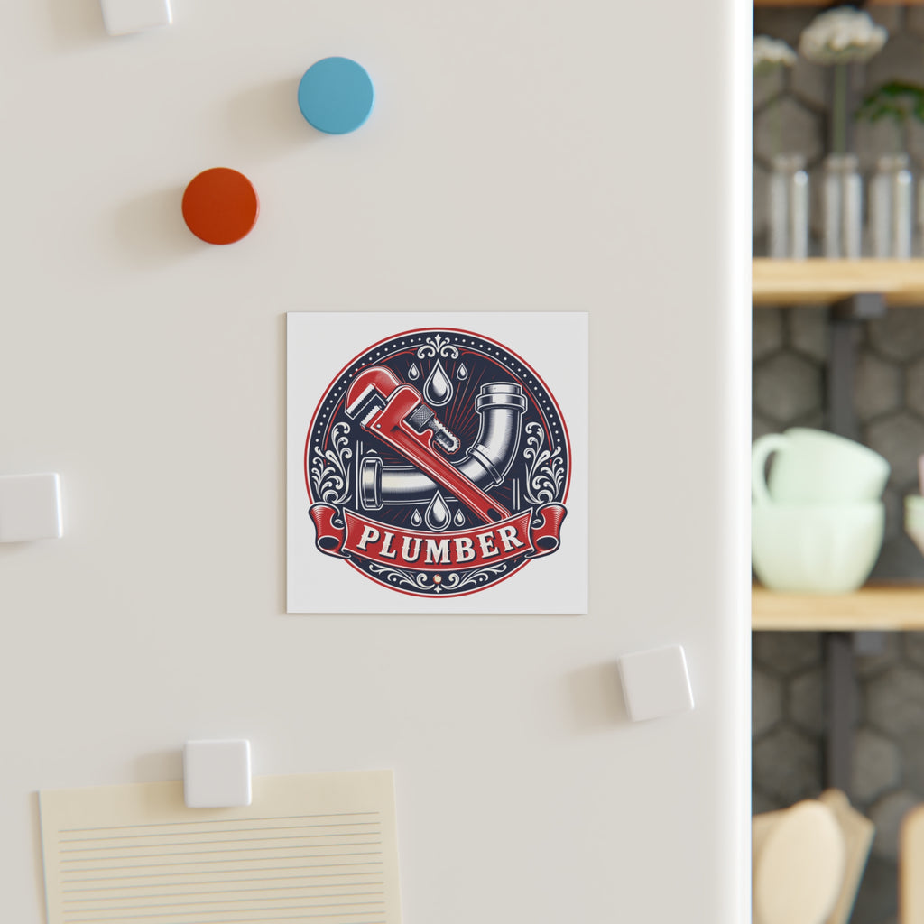 Proud Plumber Badge Magnet