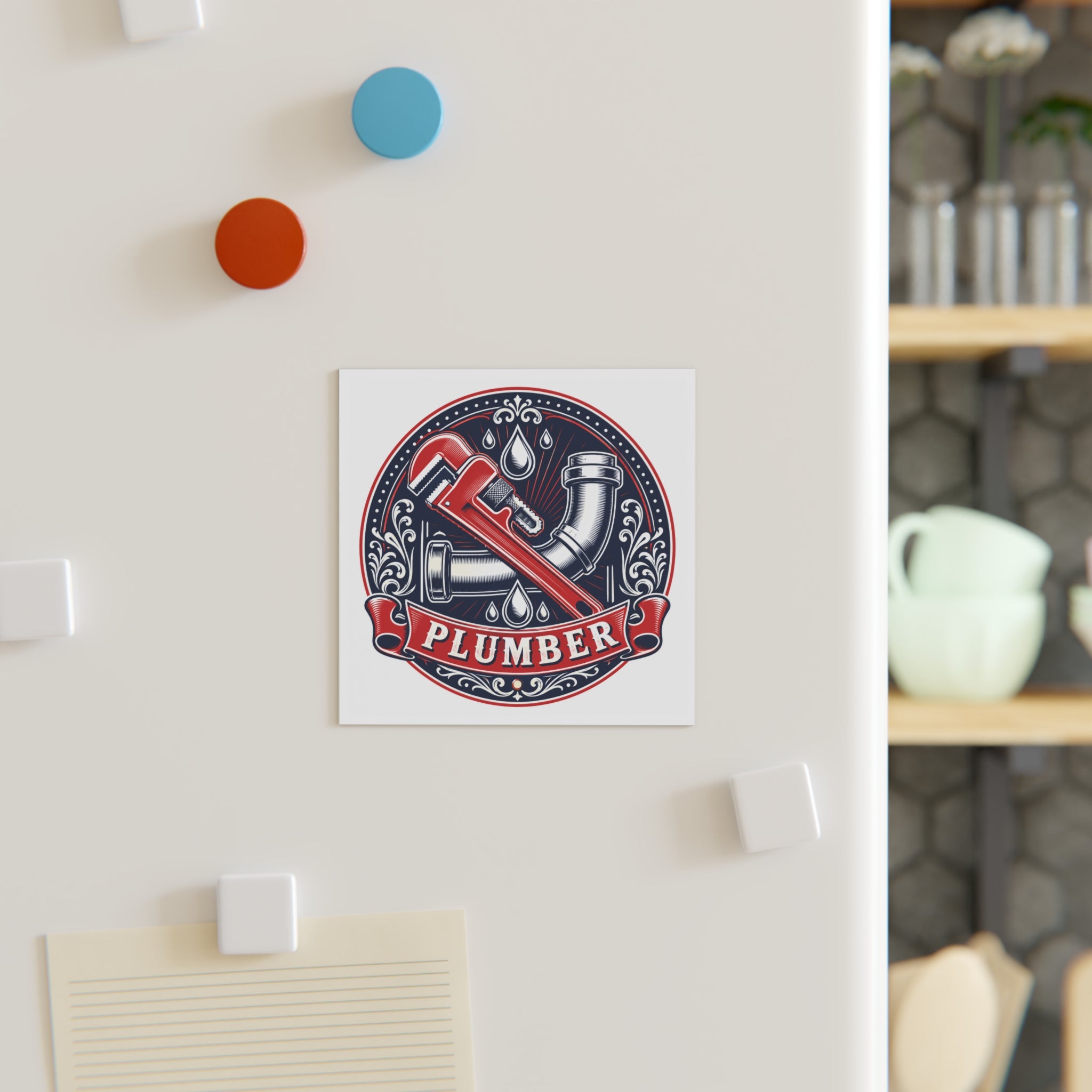 Proud Plumber Badge Magnet
