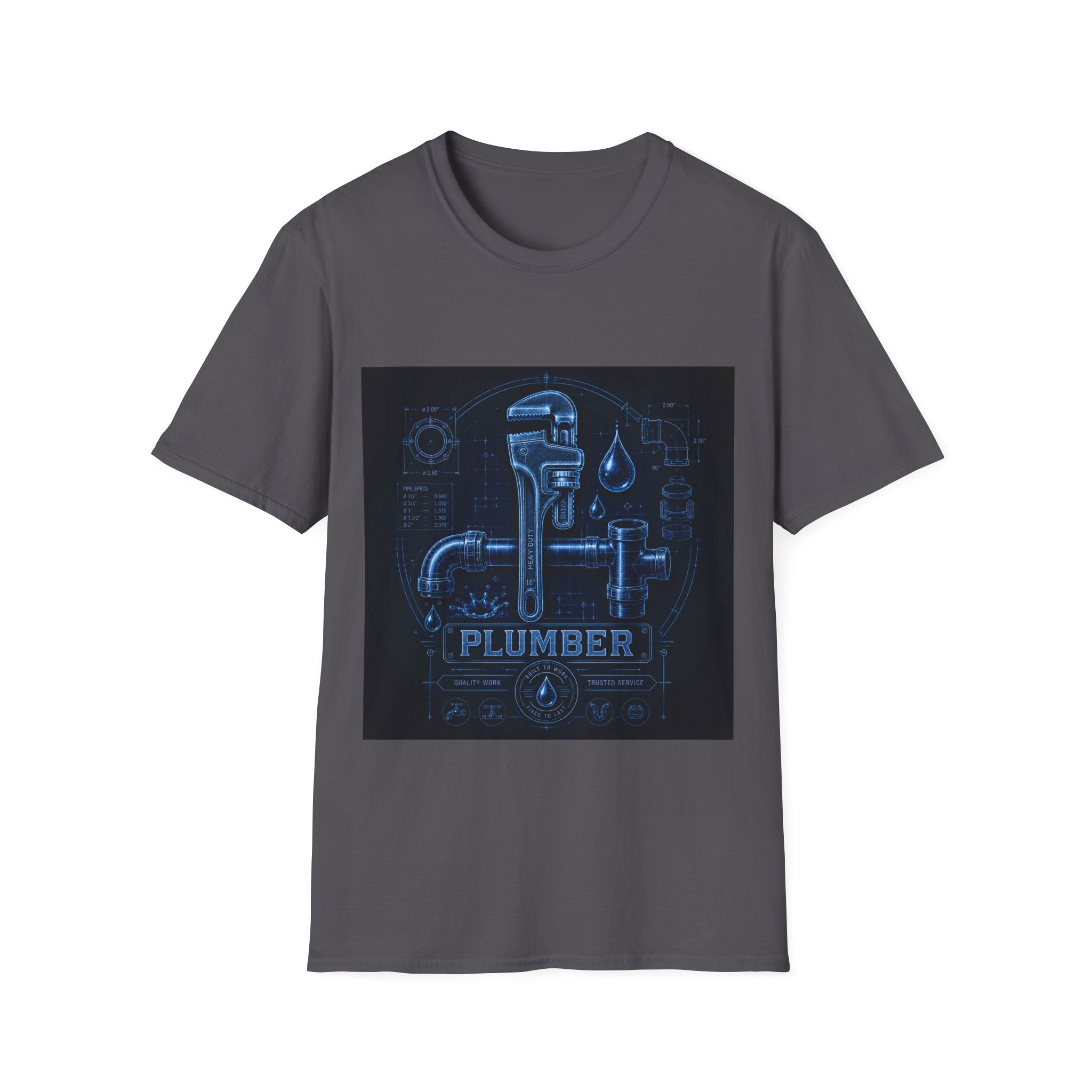 Proud Plumber Blueprint Classic Tee