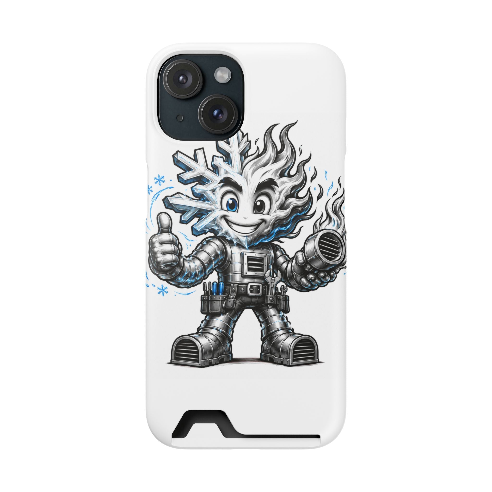 Chilly Robot Snowflake Buddy Phone Case