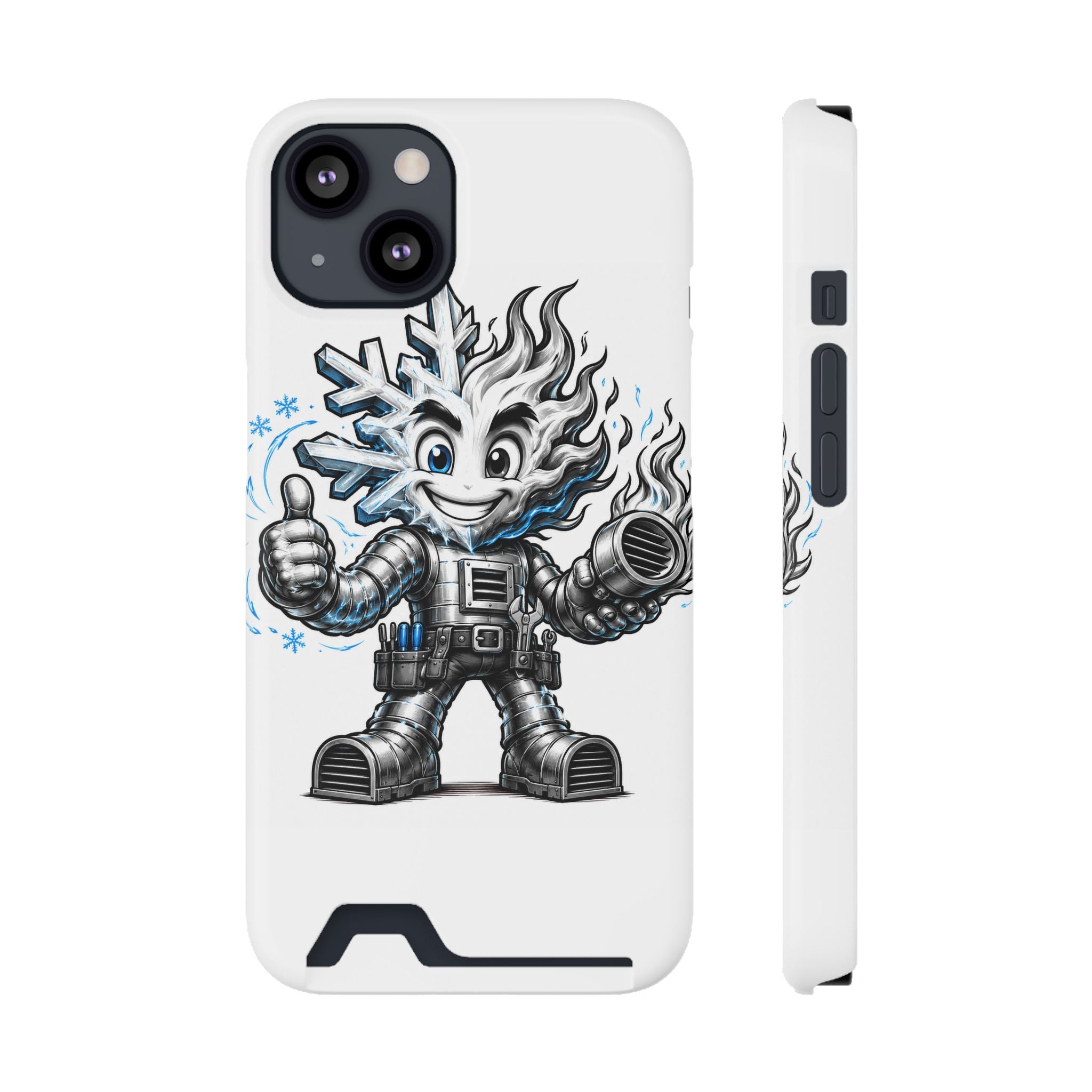 Chilly Robot Snowflake Buddy Phone Case