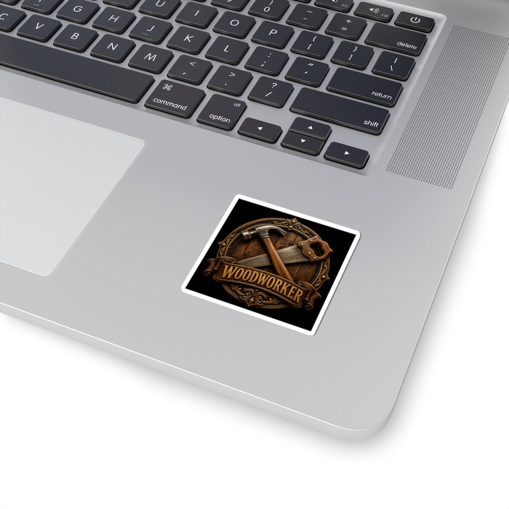 Proud Woodworker Badge Sticker