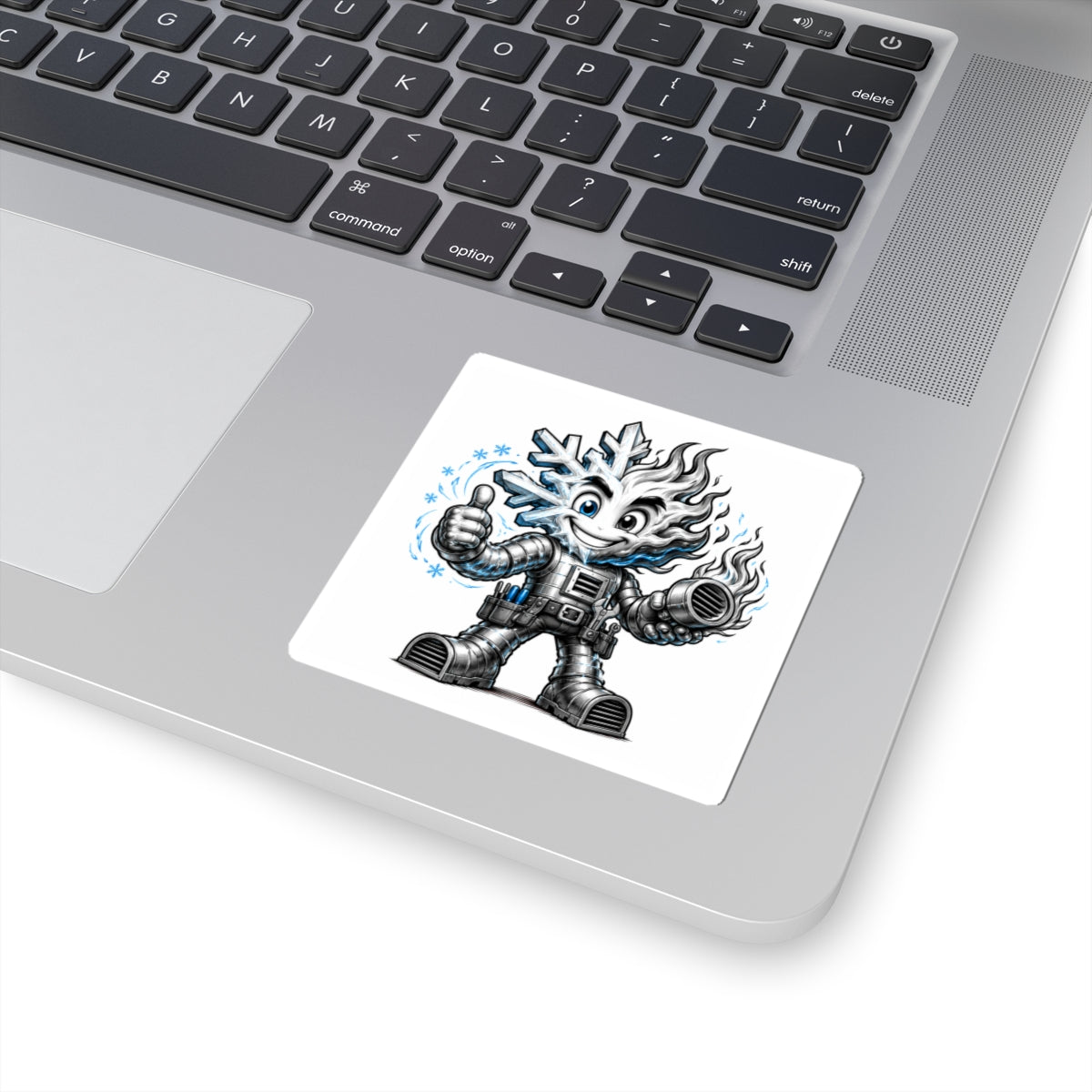 Chilly Robot Snowflake Buddy Sticker