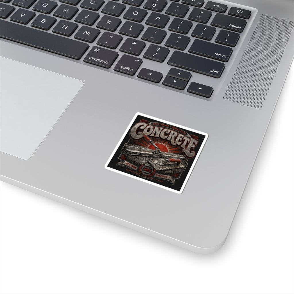 Built Strong Concrete Crew Sticker