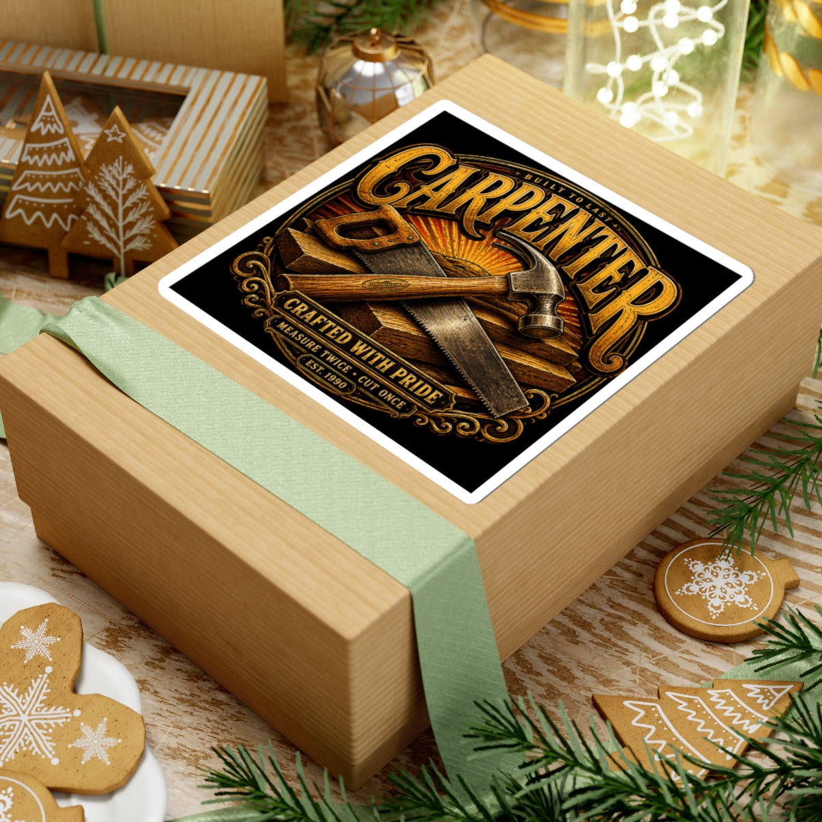 Carpenter Crafted With Pride Sticker