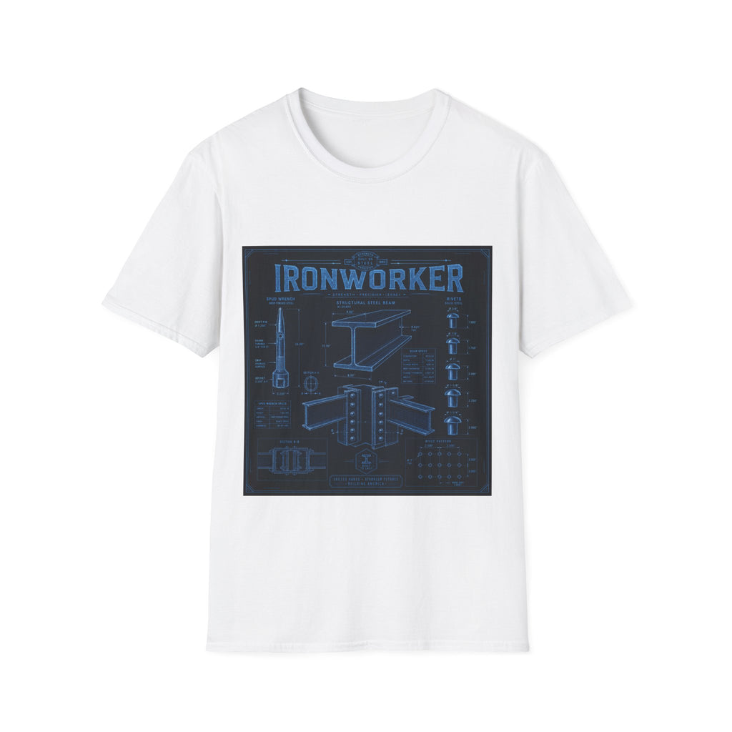 Ironworker Structural Steel Blueprint Classic Tee