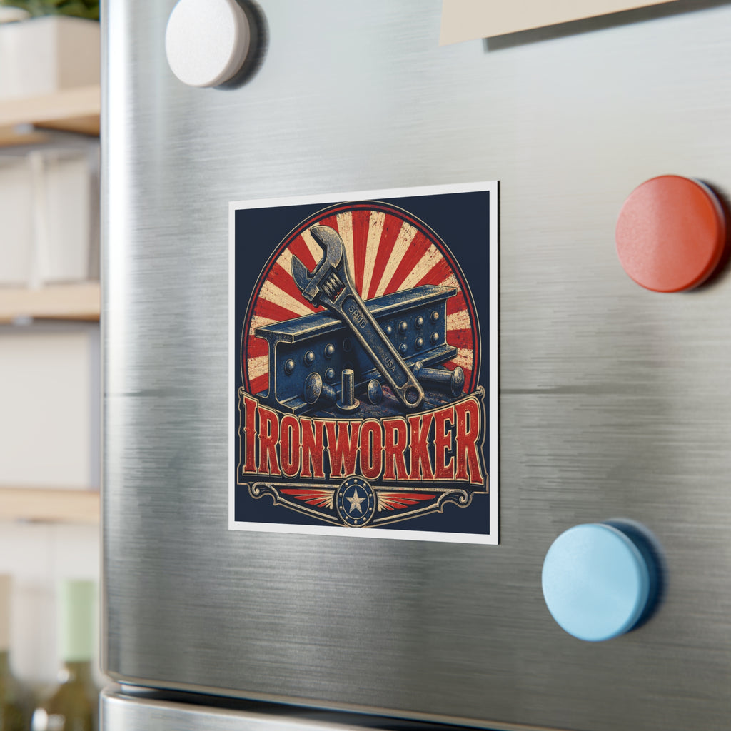 American Ironworker Pride Magnet