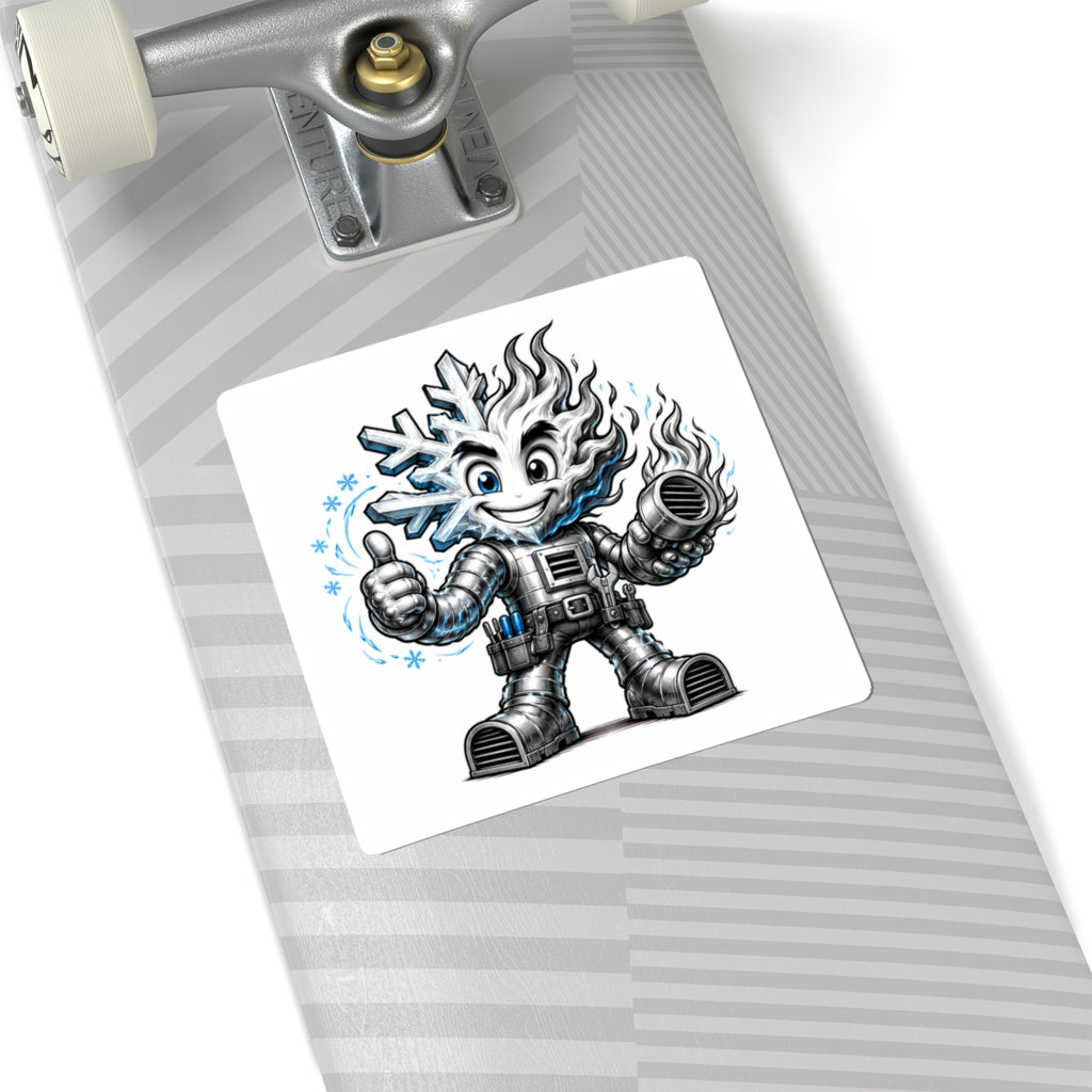 Chilly Robot Snowflake Buddy Sticker