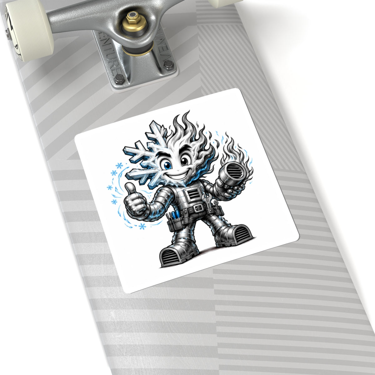 Chilly Robot Snowflake Buddy Sticker