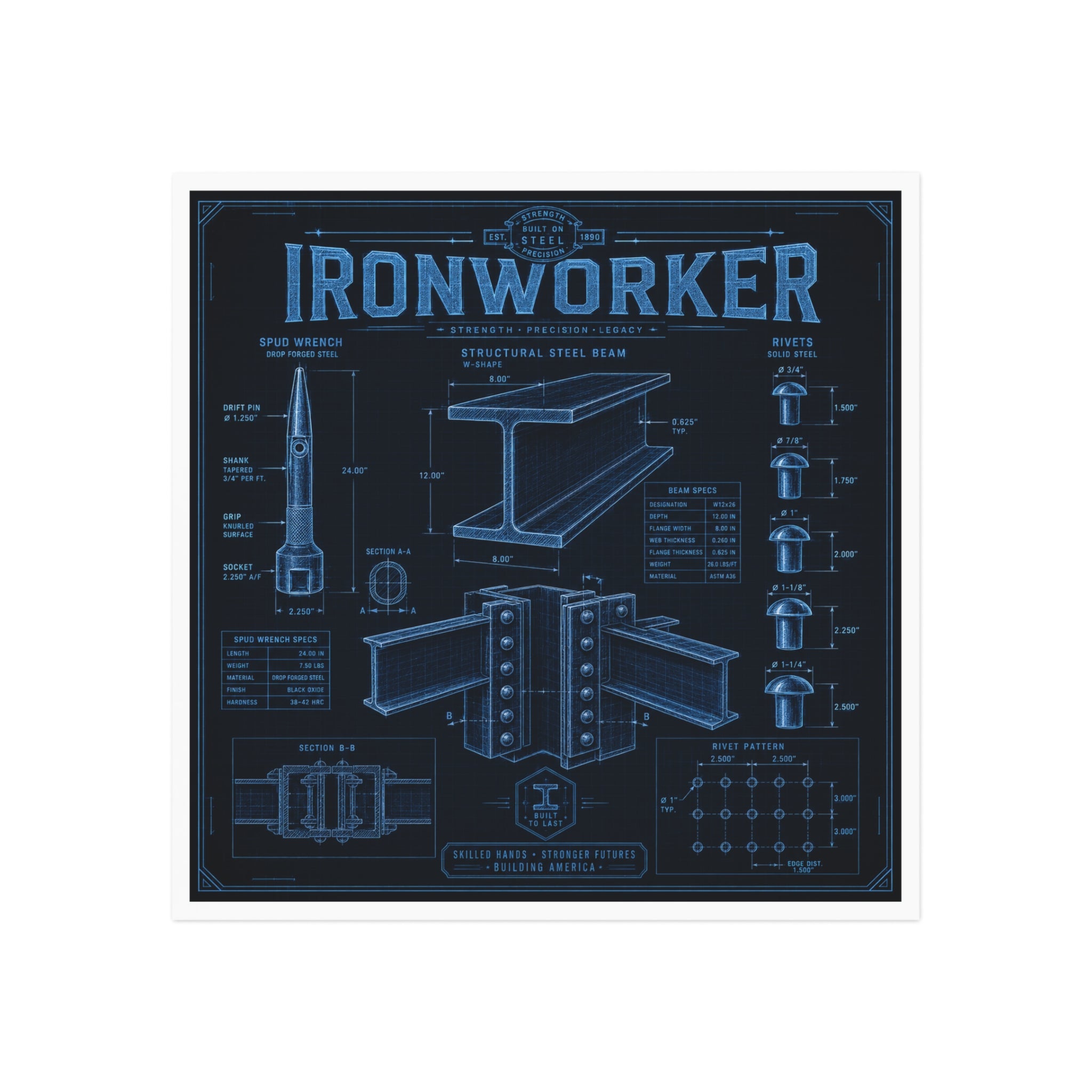 Ironworker Strength Precision Legacy Magnet