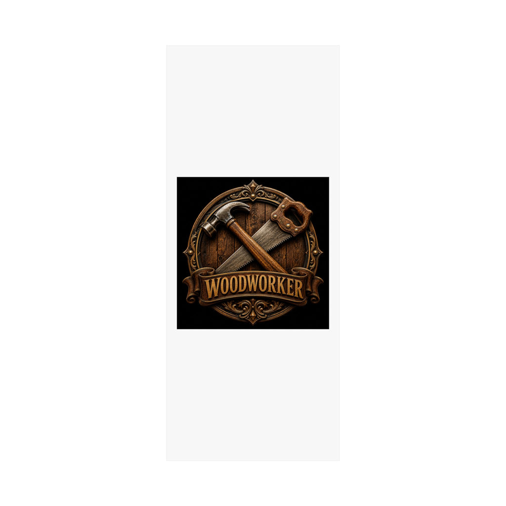 Proud Woodworker Badge Poster