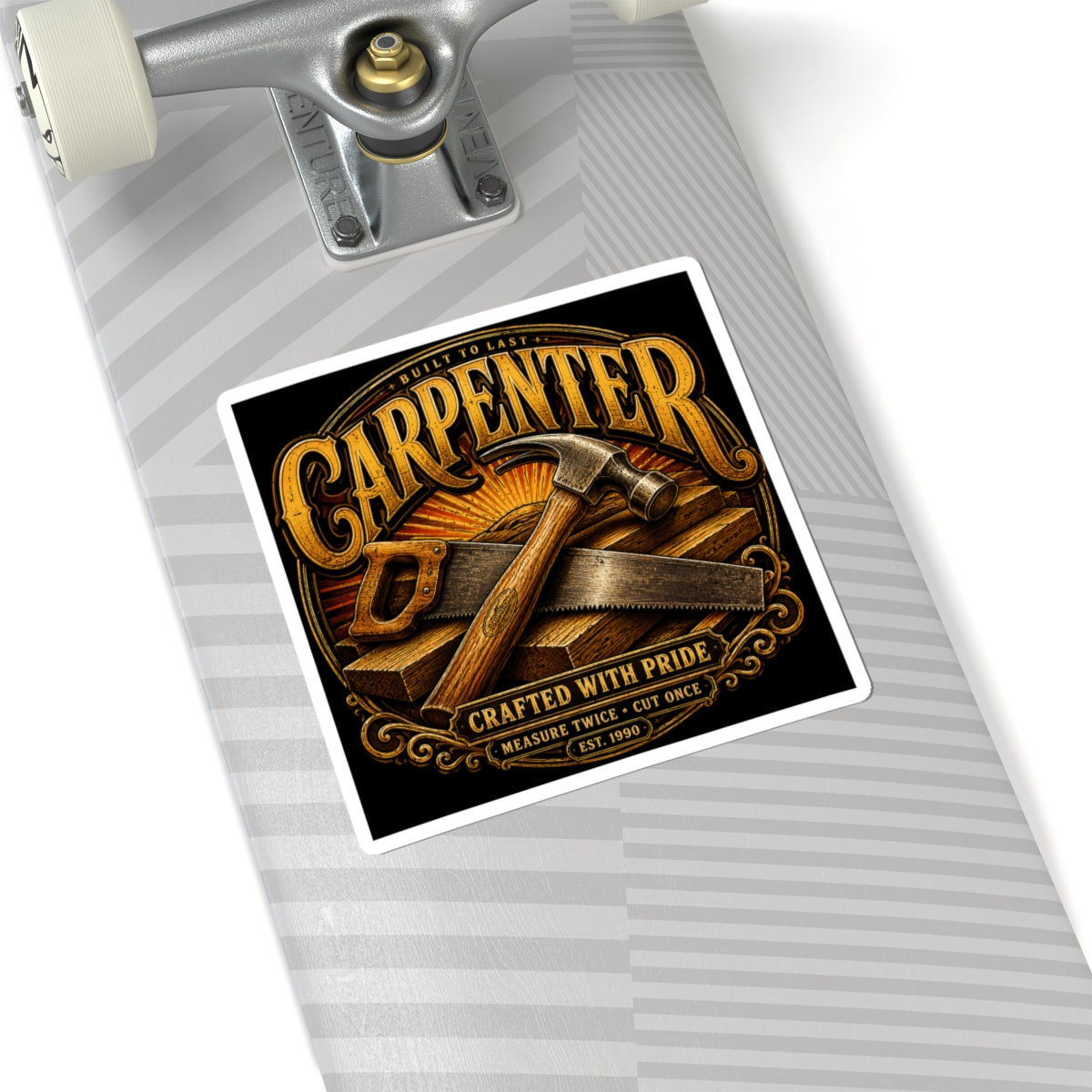 Carpenter Crafted With Pride Sticker