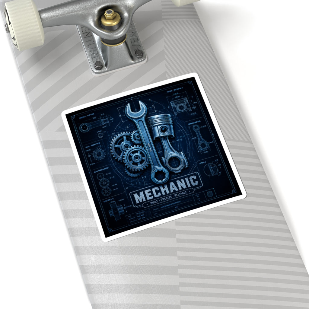 Mechanic Blueprint Sticker