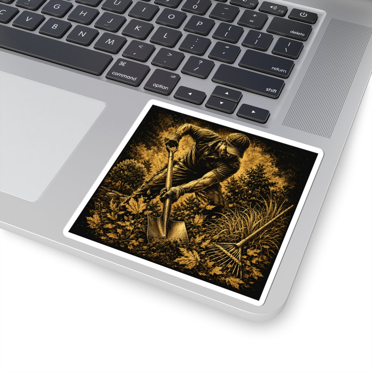Garden Growth Requires Hard Work Sticker