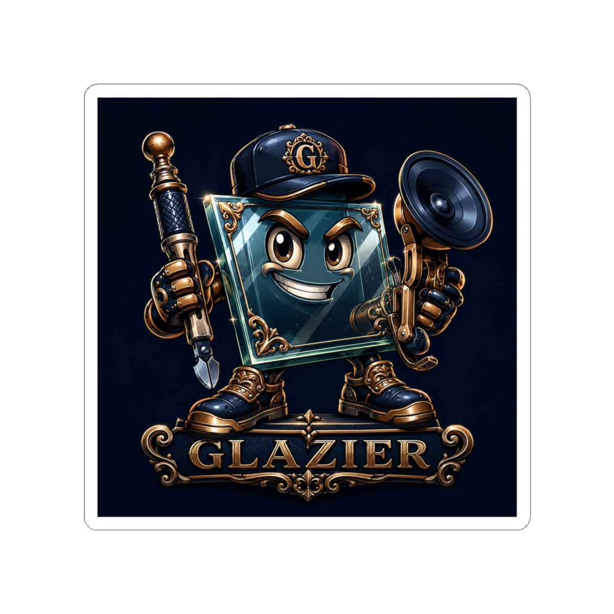 Glazier Glass Hero Sticker