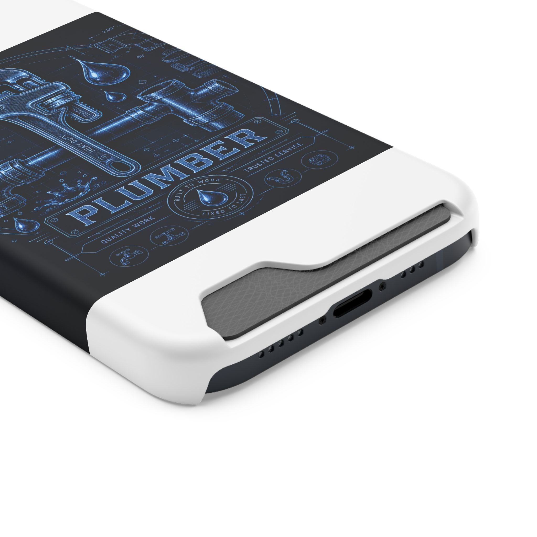 Proud Plumber Blueprint Phone Case