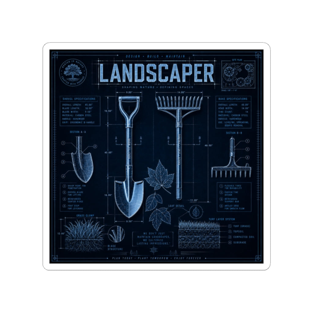 Landscaper's Toolbox Essentials Sticker