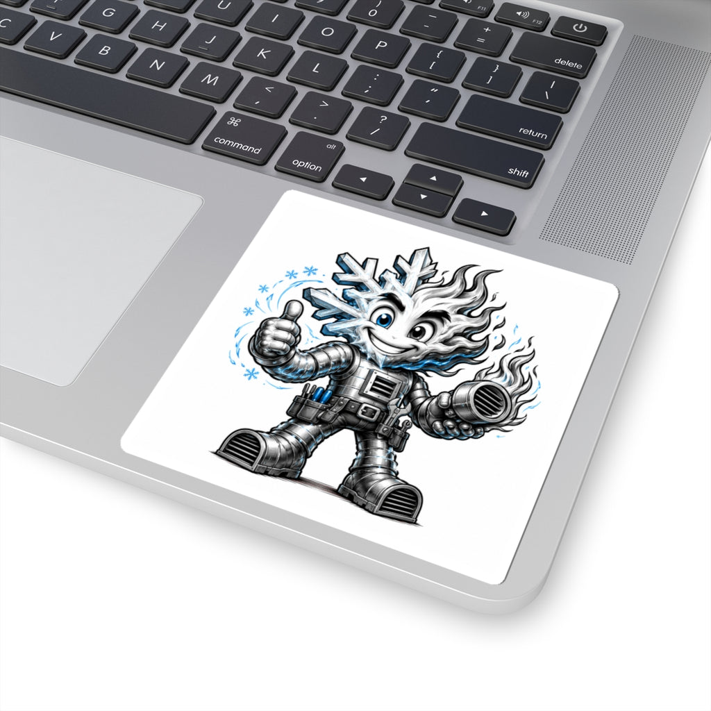 Chilly Robot Snowflake Buddy Sticker