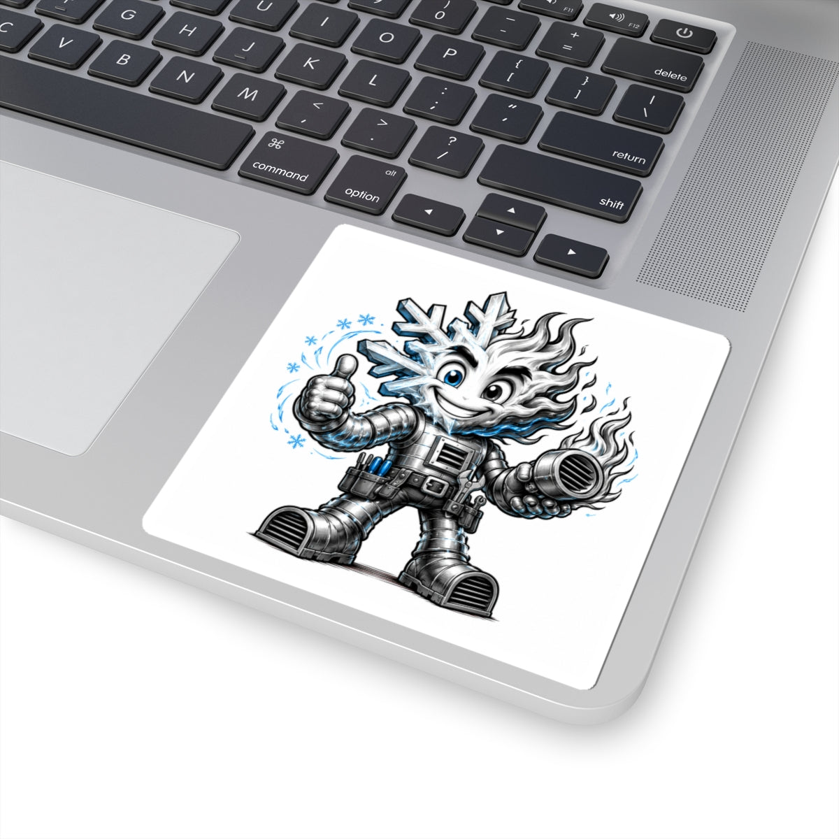 Chilly Robot Snowflake Buddy Sticker