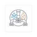 Heating And Cooling System Sticker