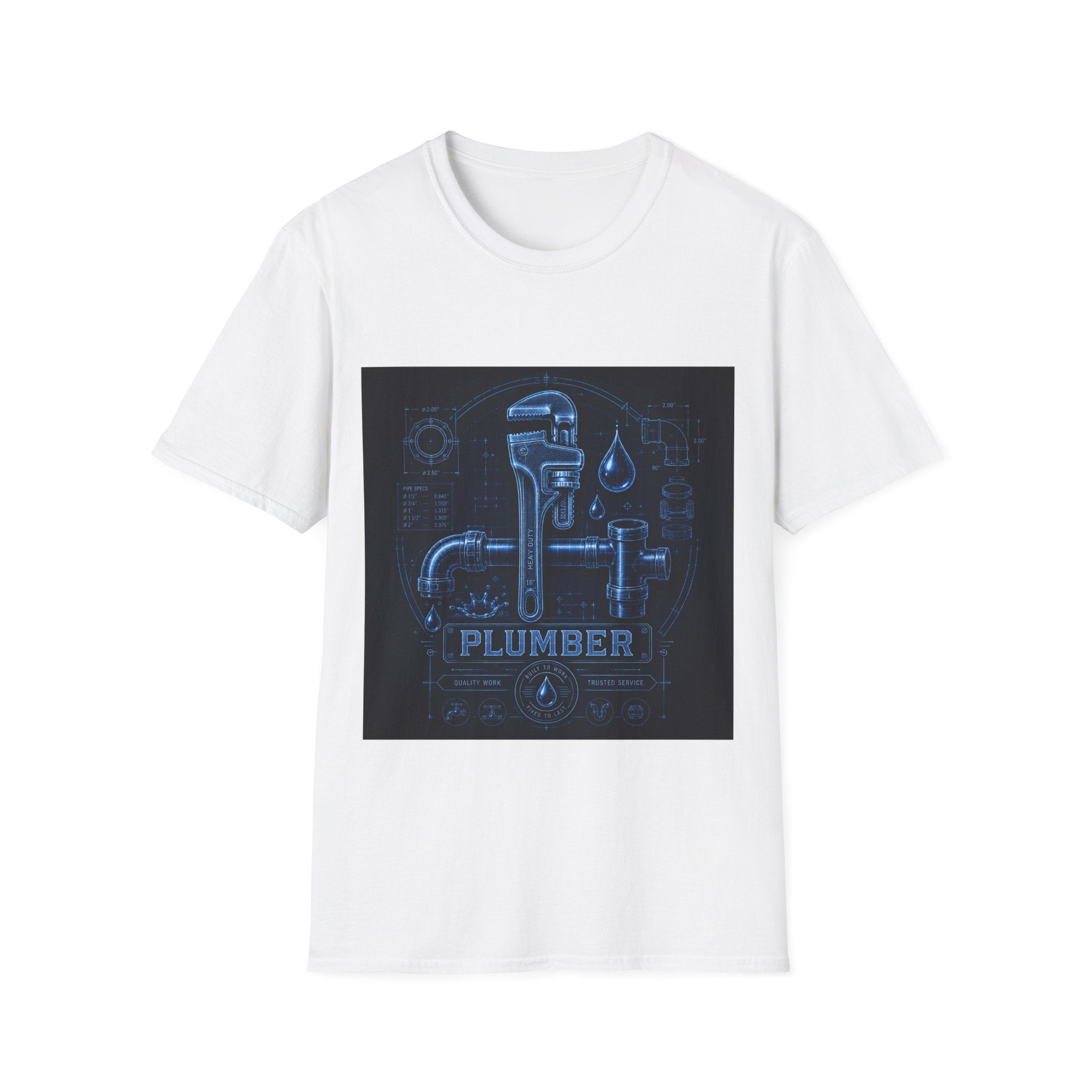 Proud Plumber Blueprint Classic Tee