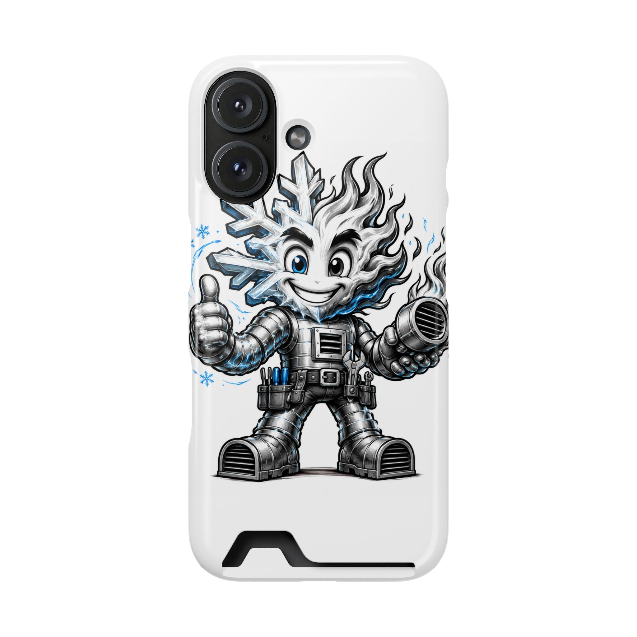 Chilly Robot Snowflake Buddy Phone Case