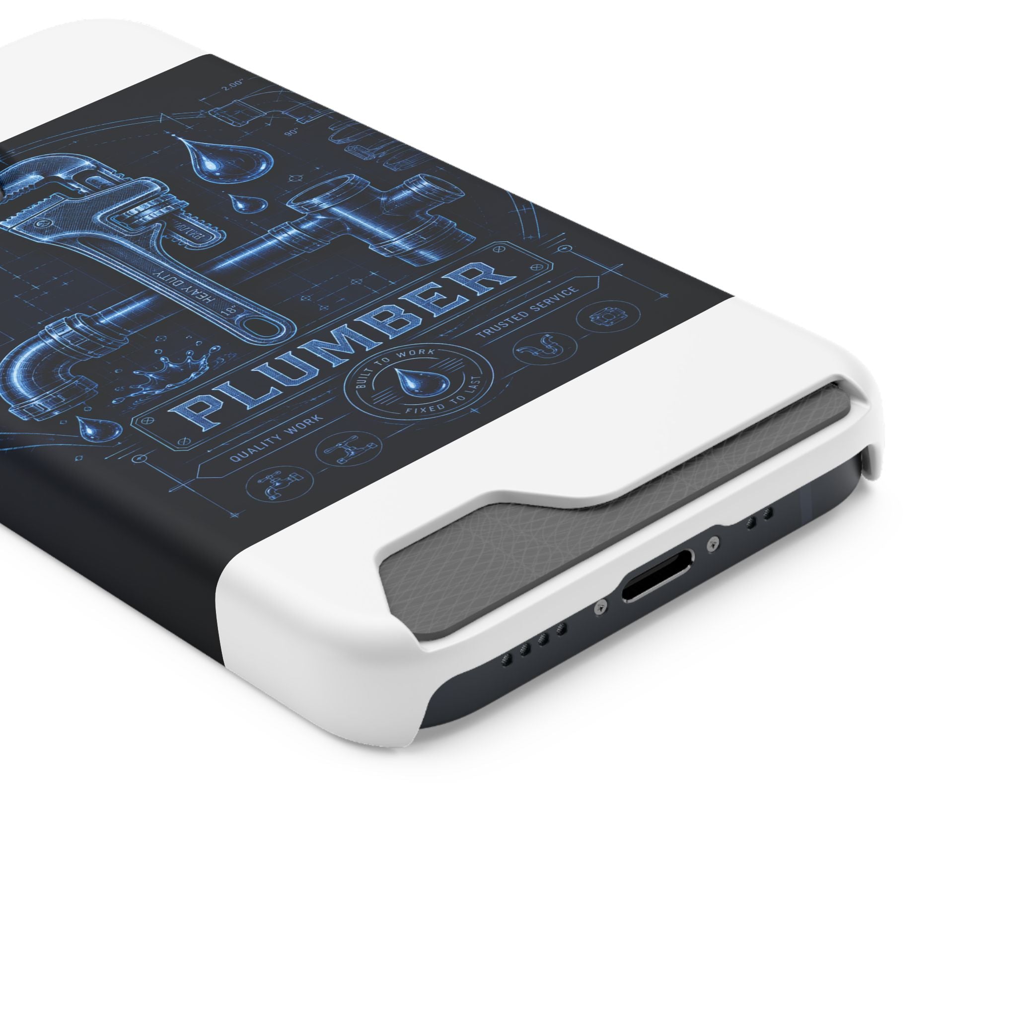 Proud Plumber Blueprint Phone Case