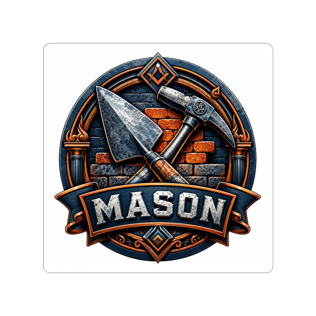 Mason Trade Badge Sticker