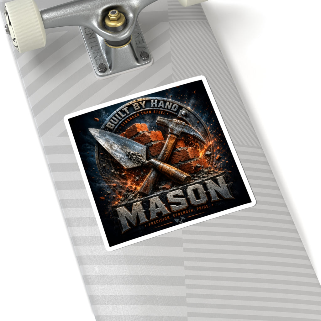 Built By Hand Mason Sticker