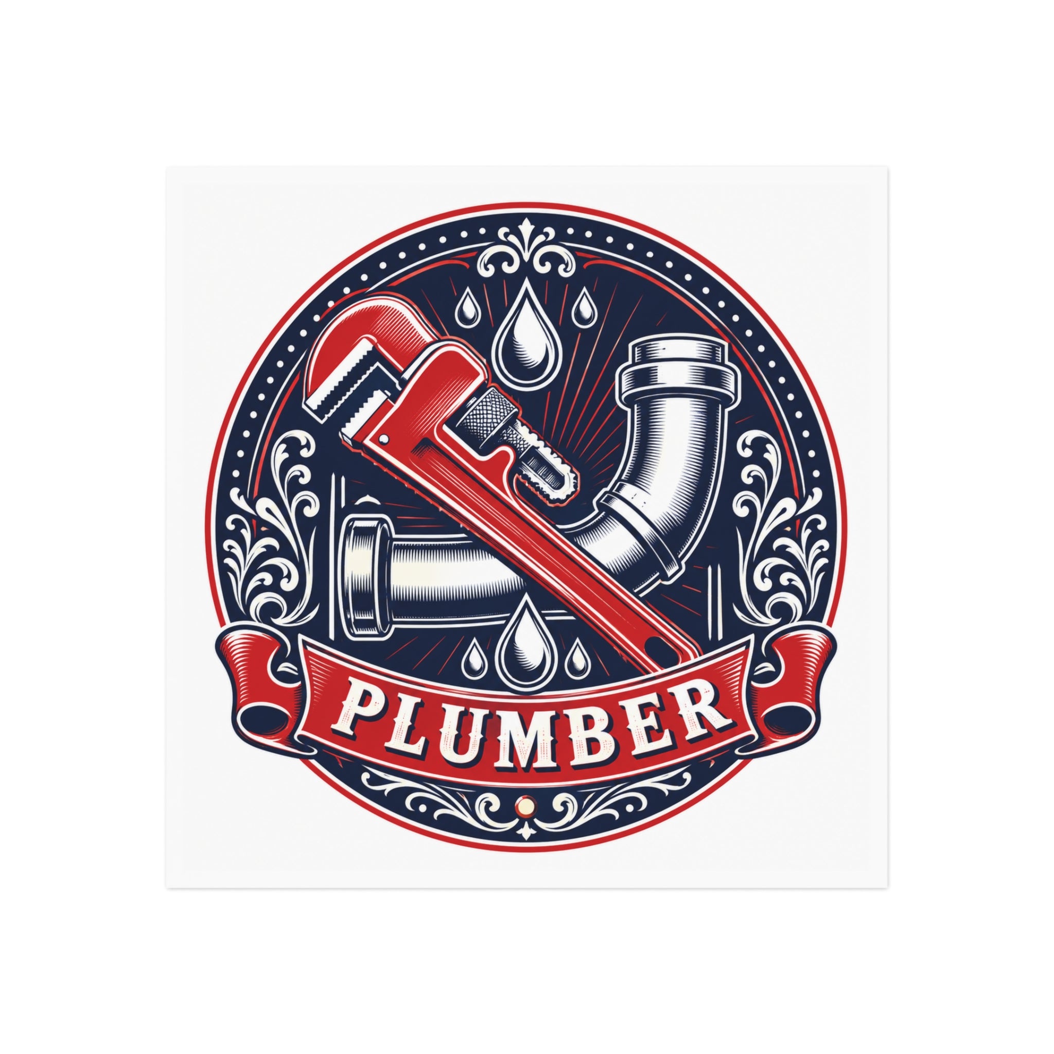 Proud Plumber Badge Magnet